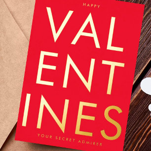 Secret Admirer RED WHITE FUN HAPPY GOLD