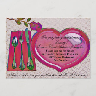 Secret Admirer Valentine's Dinner Invitation