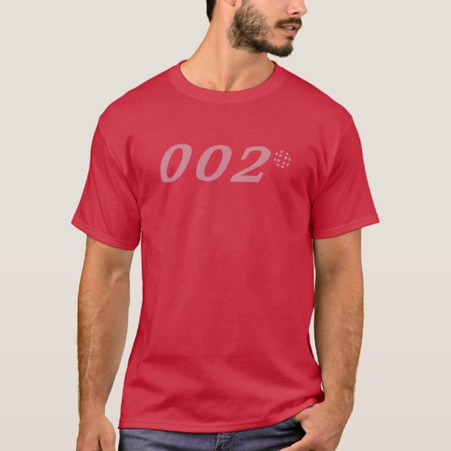 Secret Agent 002 Zero Zero Two Pickleball T-Shirt (Front)