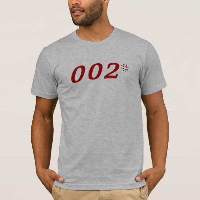 Secret Agent 002 Zero Zero Two Pickleball T-Shirt (Front)