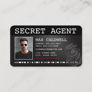 SECRET AGENT BUSINESS CARD