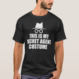 Secret Agent Design Inspector Spy Costume Spy T-Shirt