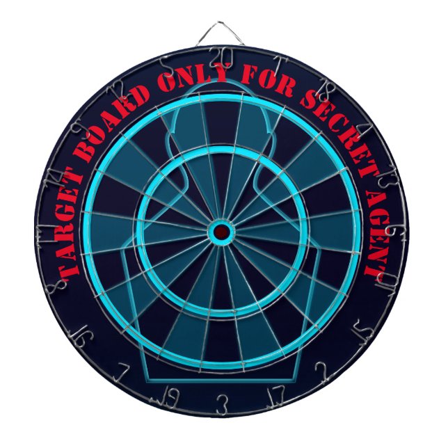Secret agent Detective Spy Mystery Party Dartboard (Front)