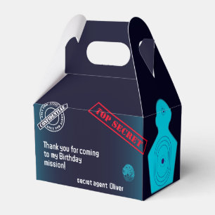 Secret agent Detective Spy Mystery Party Favour Box
