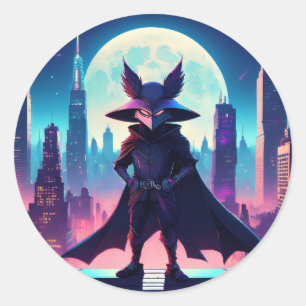 Secret Agent Katte Classic Round Sticker