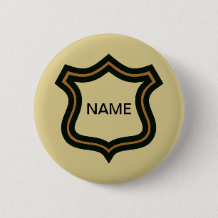 Secret Agent Name Badge,edit text 6 Cm Round Badge