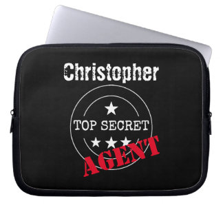  Secret Agent Personalised Laptop Sleeve