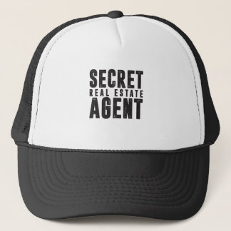 Secret Agent Real Estate Slogan Trucker Hat