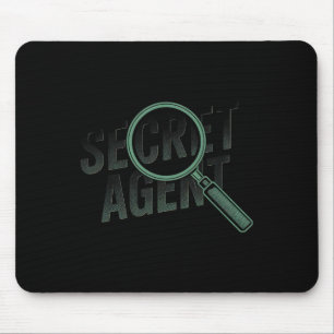 Secret Agent - Secret Agent Costume Inspector Spy Mouse Pad