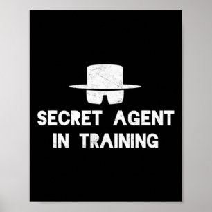 Secret Agent Training Halloween Costume Spy Adults Poster