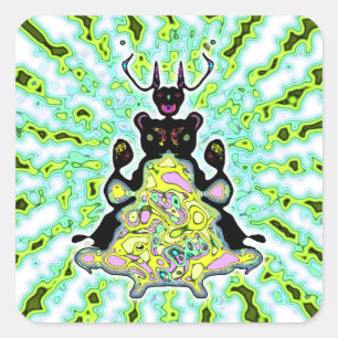 Secret anatomy of a space hamster v3-1 square sticker