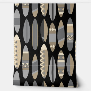 Secret Beach Hawaiian Surfboards- Neutrals Wallpaper