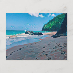 Secret Beach, Kauai Postcard
