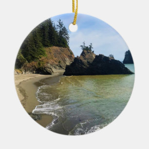 Secret Beach, Samuel H. Boardman, Oregon Ceramic Ornament