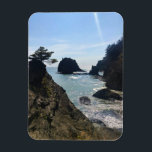 Secret Beach, Samuel H. Boardman, Oregon Magnet<br><div class="desc">Beautiful views await you at Secret Beach in the Samuel H. Boardman State Scenic Corridor along the Southern Oregon Coast. At Thunder Rock Cove, you take the "Beach & Falls" trail that passes a creek & ends at Secret Beach. It's well-named as you cannot access this hidden beach unless you...</div>