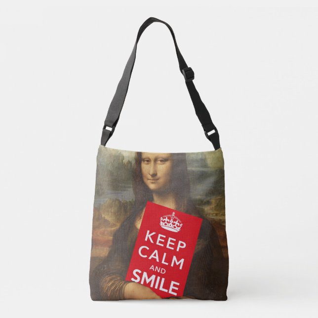 Secret Behind Mona Lisa's Smile Crossbody Bag (Back)