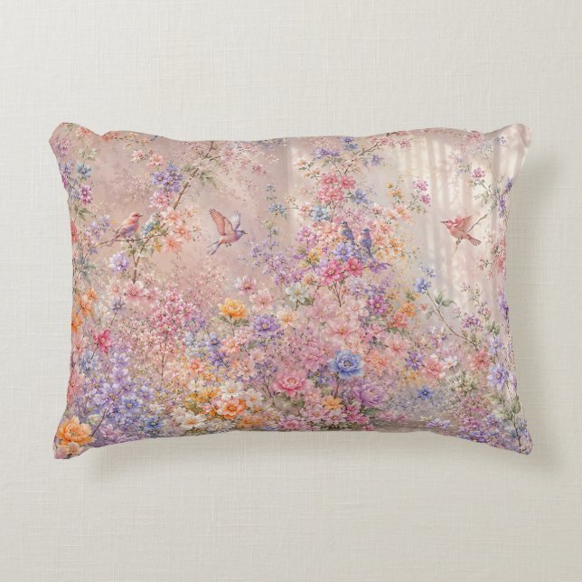 Secret Blossom Symphony Decorative Cushion (Front)