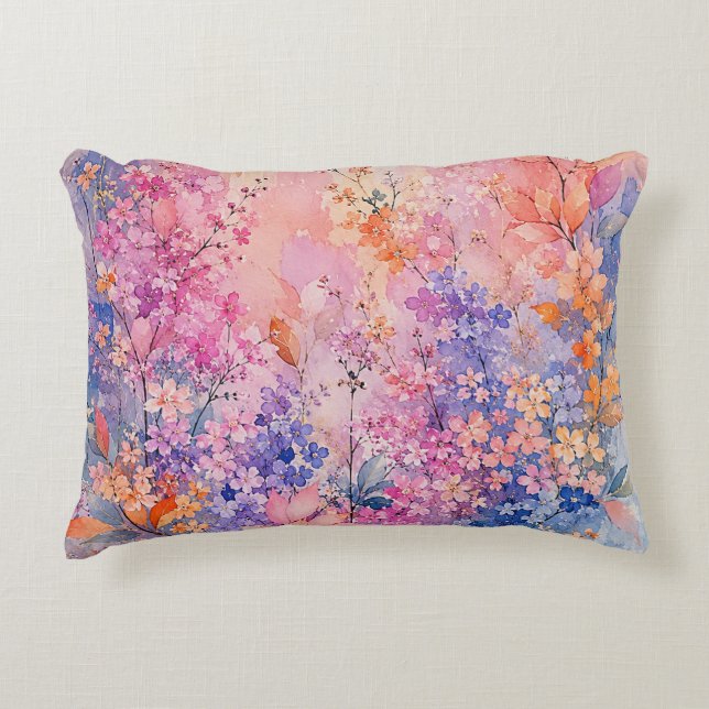 Secret Blossom Symphony Decorative Cushion (Front)