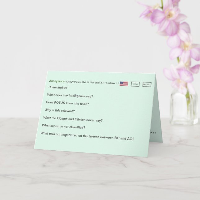 Secret Code Birthday 🕵️♂️ Funny Conspiracy Theory Card (Orchid)