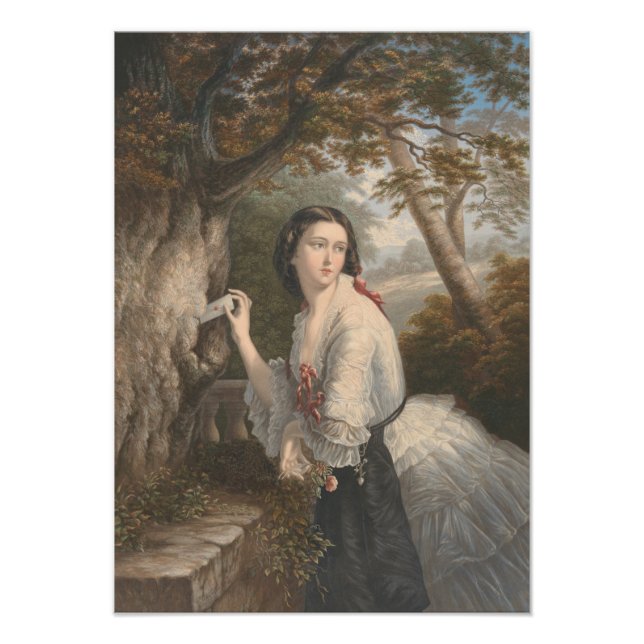 Secret Corresponde: Girl Note to Forbidden Love Photo Print (Front)