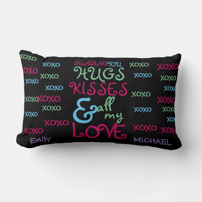 Secret Crush, First Love Personalised Gift Fun Lumbar Cushion (Front)