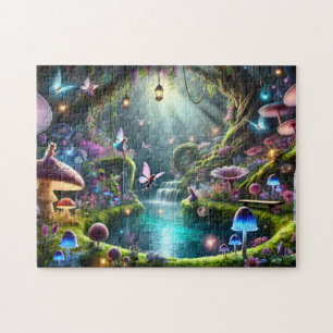 Secret Fairy Garden Enchanted Woodland Fantasy Jigsaw Puzzle