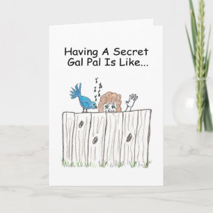 Secret Gal Pal Greeting Card