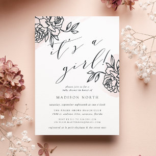 Secret Garden Baby Shower Invitation