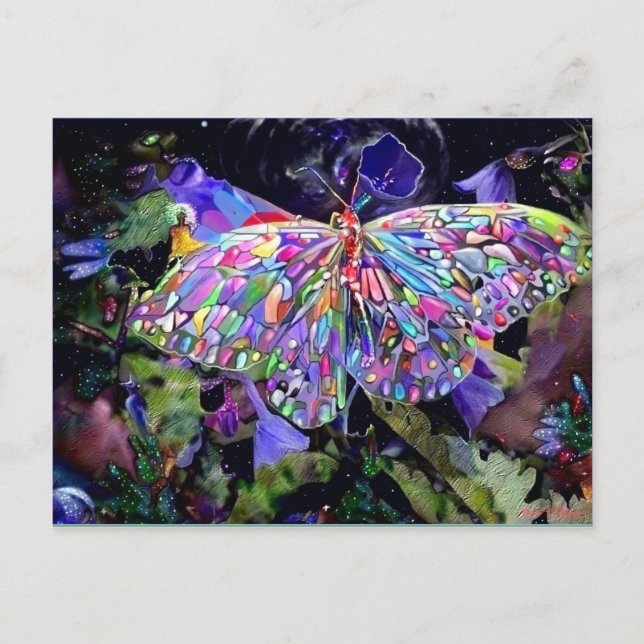 Secret Garden Butterfly Postcard (Front)