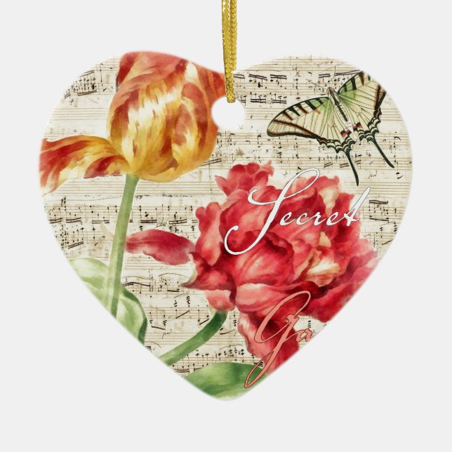 Secret Garden Ceramic Tree Decoration (Front)