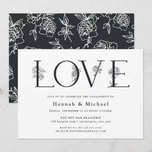 Secret Garden Engagement Party Invitation