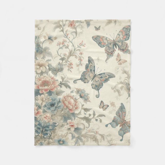 Secret Garden Fleece Blanket (Front)