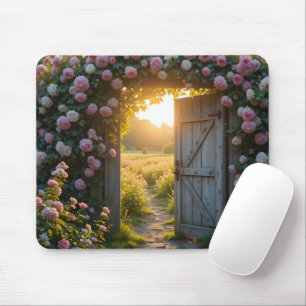 Secret Garden Gate Mouse Pad