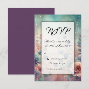 Secret Garden in Evening Glow RSVP Card
