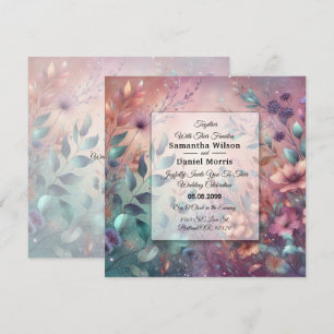 Secret Garden in Evening Glow Wedding Invitation