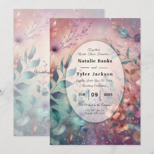 Secret Garden in Evening Glow Wedding Invitation
