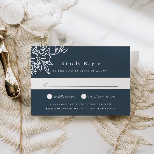 Secret Garden Meal Choice RSVP Card (Creator Uploaded)