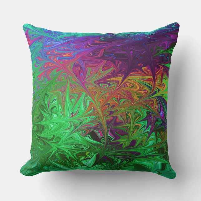 Secret Garden Modern Abstract Pillow (Front)