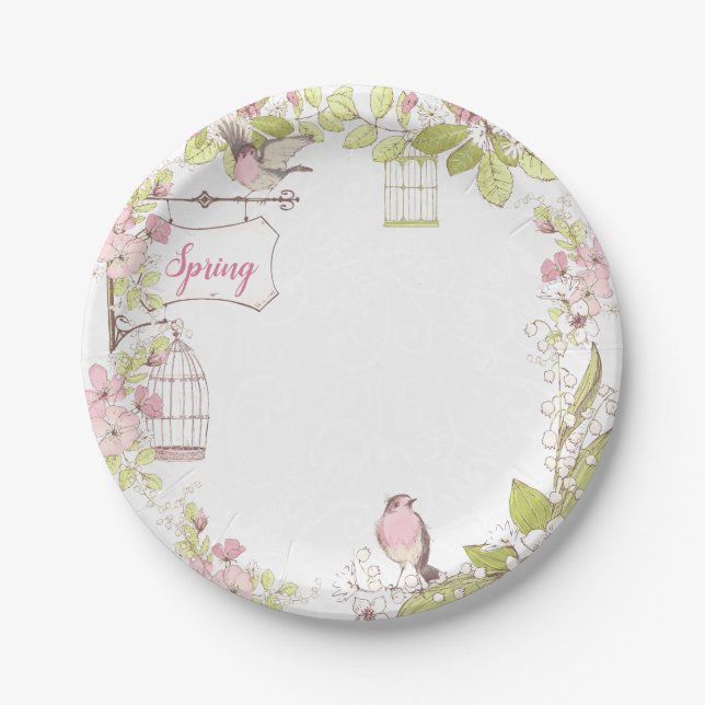 Secret Garden Paper Plate (Front)