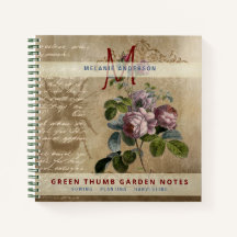 Secret Garden Vintage Roses Gardeners Journal
