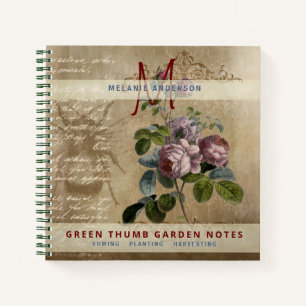 Secret Garden Vintage Roses Gardeners Journal
