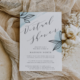 Secret Garden Virtual Long Distance Baby Shower Invitation