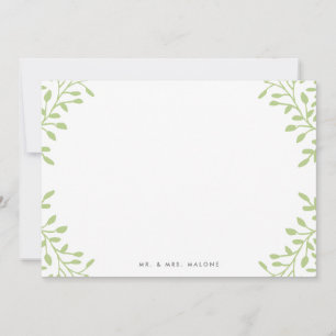 Secret Garden Wedding Stationery - Apple Note Card