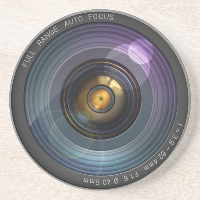 Secret hidden camera lens  coaster (Front)