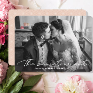 Secret is Out Elopement Announcement
