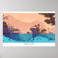 Secret Island  Pixel art diorama