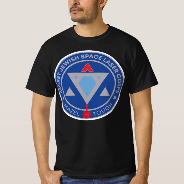 Secret Jewish Space Laser Corps T-Shirt For Men (Front)