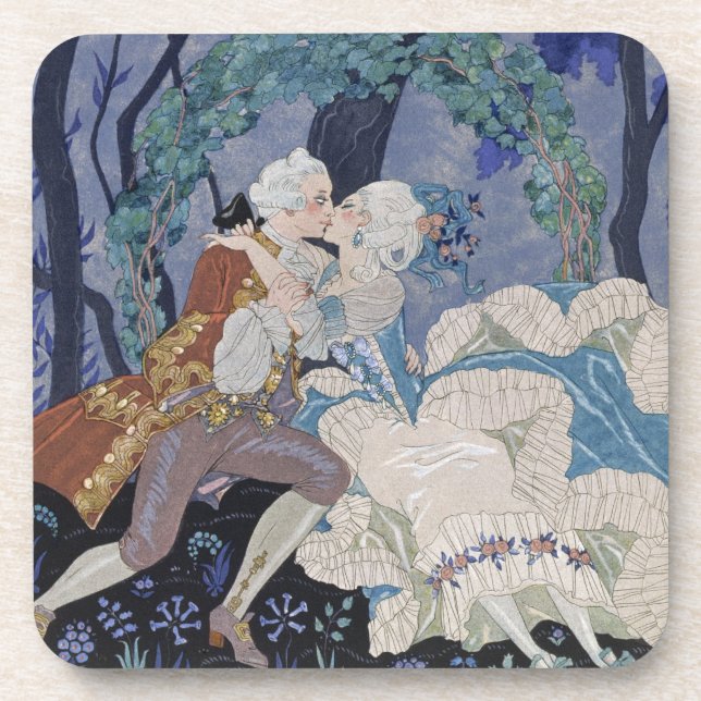 Secret Kiss, illustration for 'Fetes Galantes' by Coaster (Front)