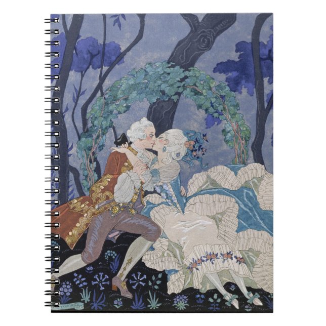 Secret Kiss, illustration for 'Fetes Galantes' by Notebook (Front)