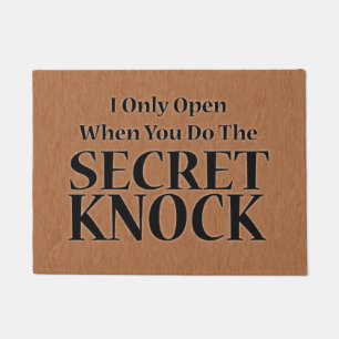 Secret Knock Doormat